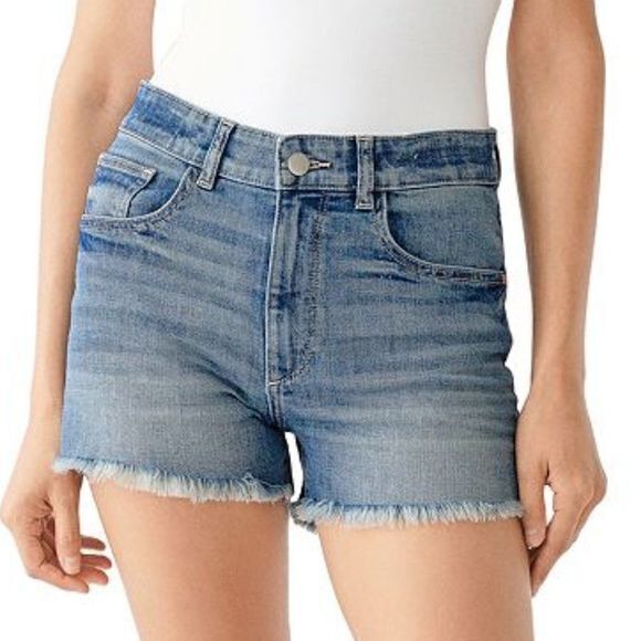 NEW DL1961 Cecilia Frayed Denim Shorts in‎ Newton Womens Size 24 - Picture 1 of 2